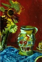 Pitcher and Sunflower